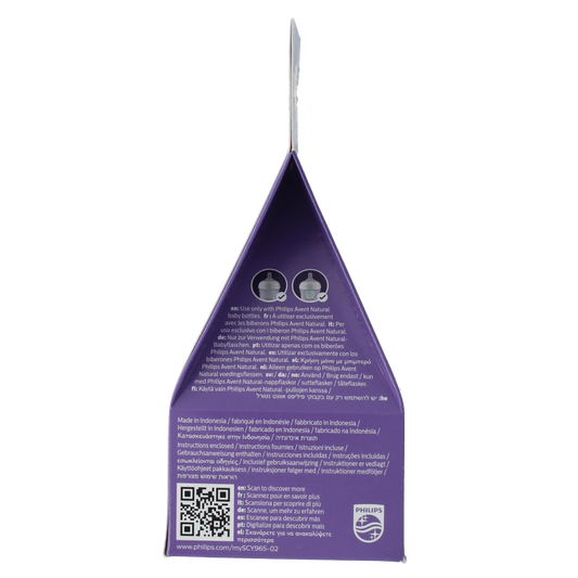 Avent Natural flesspeen 6M+ 2 Stuks