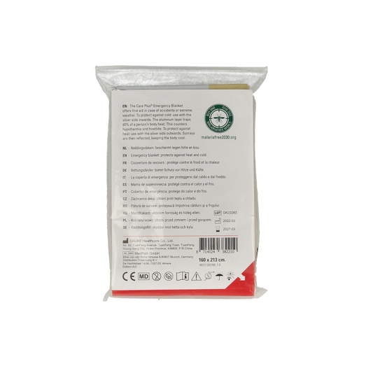 Care Plus Emergency blanket gold/silver 1 Stuks