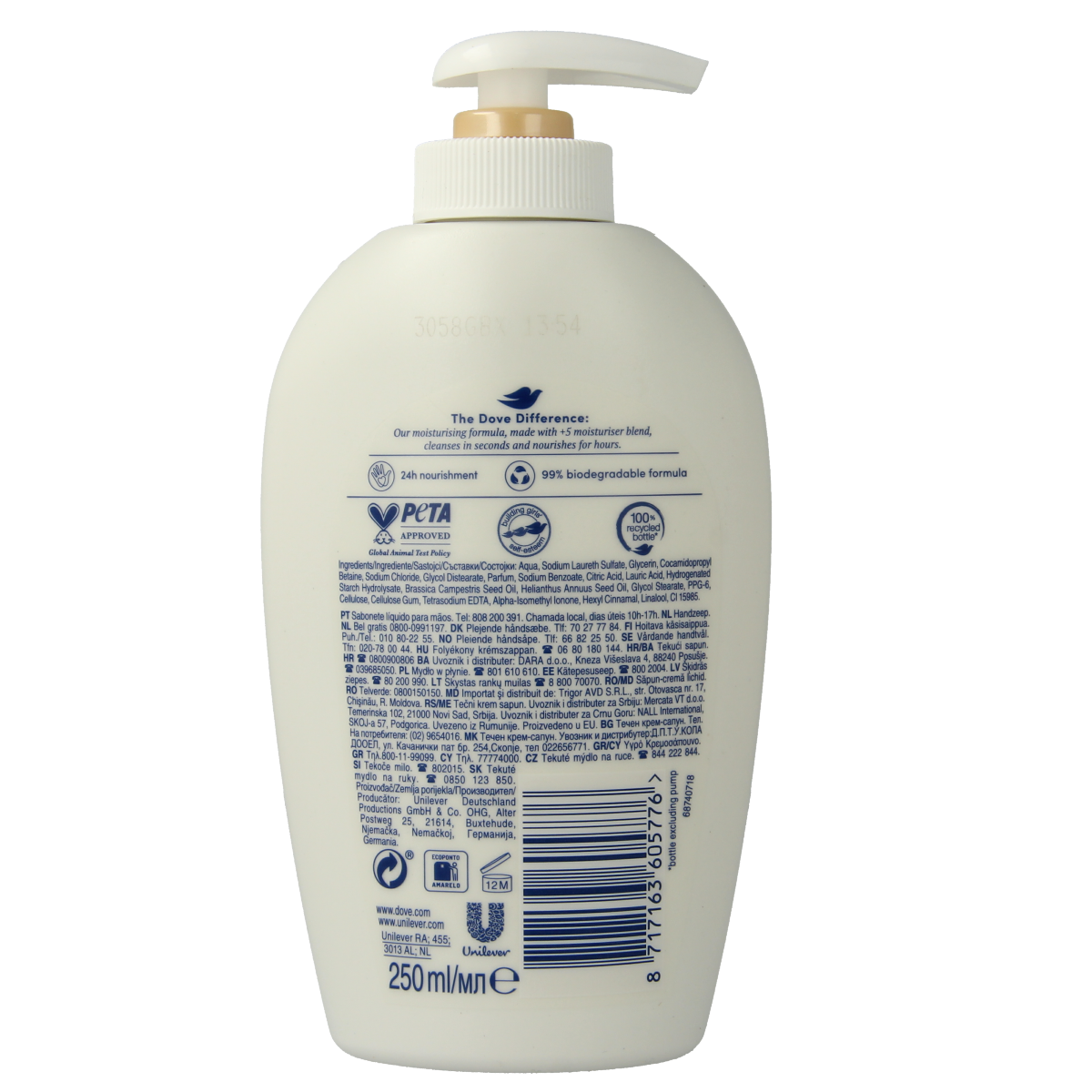 Dove Handzeep silk vloeibaar 250.00 Milliliter
