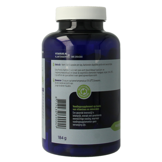 Vitakruid Gebufferde Vitamine C met oa Zink OPC Quercetine 180 Vegetarische capsules