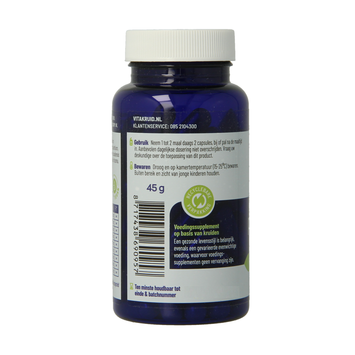 Vitakruid PARA DTX Kruidenformule oa Oregano & Knoflook 60.00 Vegetarische capsules