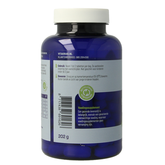 Vitakruid Magnesium 200 Complex Tauraat Malaat Bisglycinaat 90 Tabletten