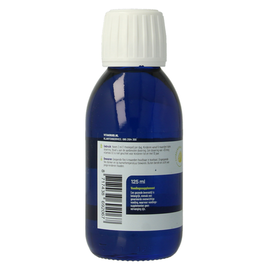 Vitakruid Visolie 1200 Vloeibaar Triglyceriden met A, D & E 125 Milliliter
