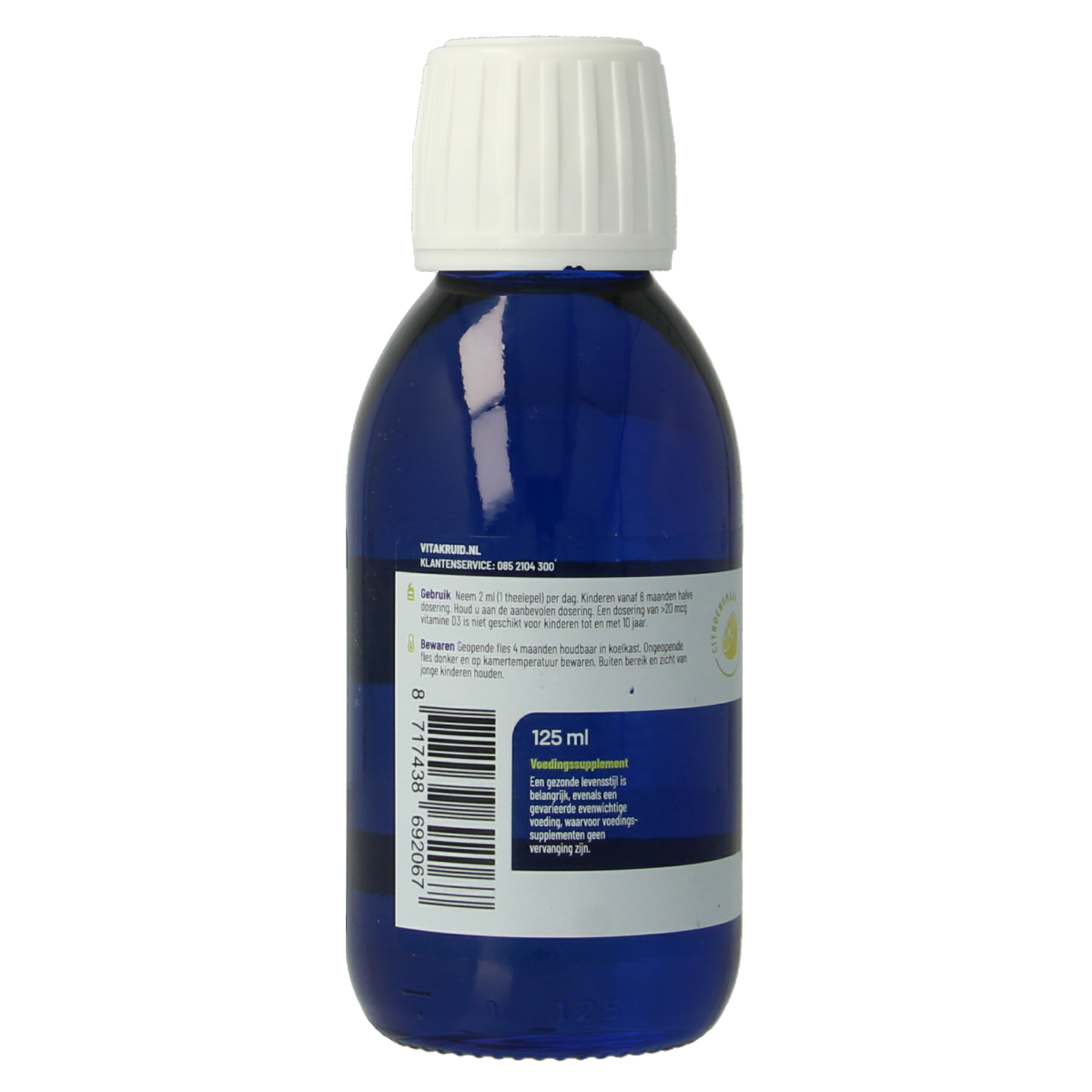 Vitakruid Visolie 1200 Vloeibaar Triglyceriden met A, D & E 125.00 Milliliter