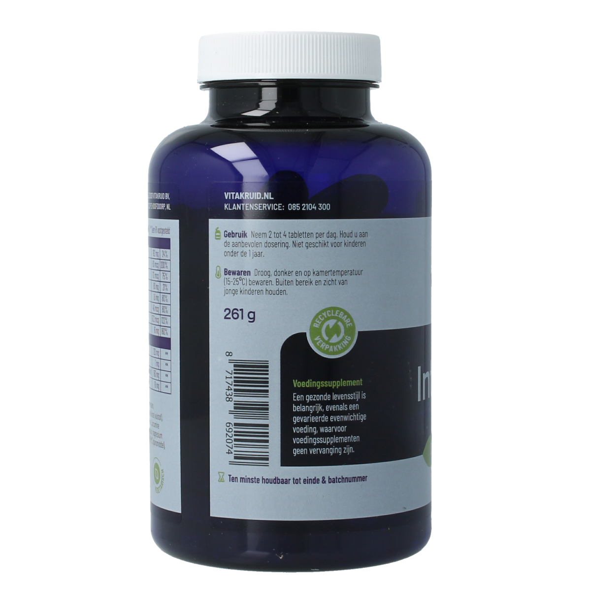 Vitakruid Intestina Darmformule oa L-Glutamine Probiotica 120.00 Tabletten