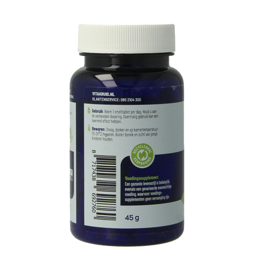 Vitakruid B12 1000 mcg Actief Methylcobalamine 180 Smelttabletten