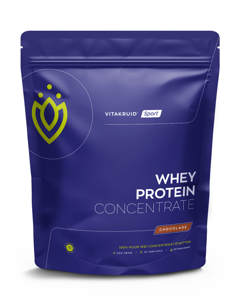 Vitakruid Whey protein concentrate chocolade 900 Gram