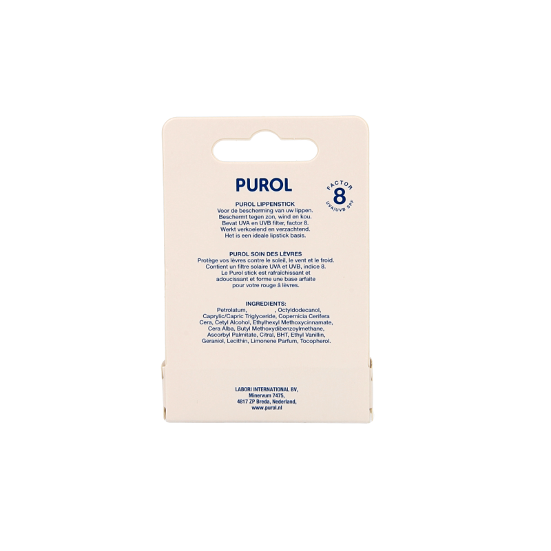 Purol Lippenstick op kaart 4.8 Gram