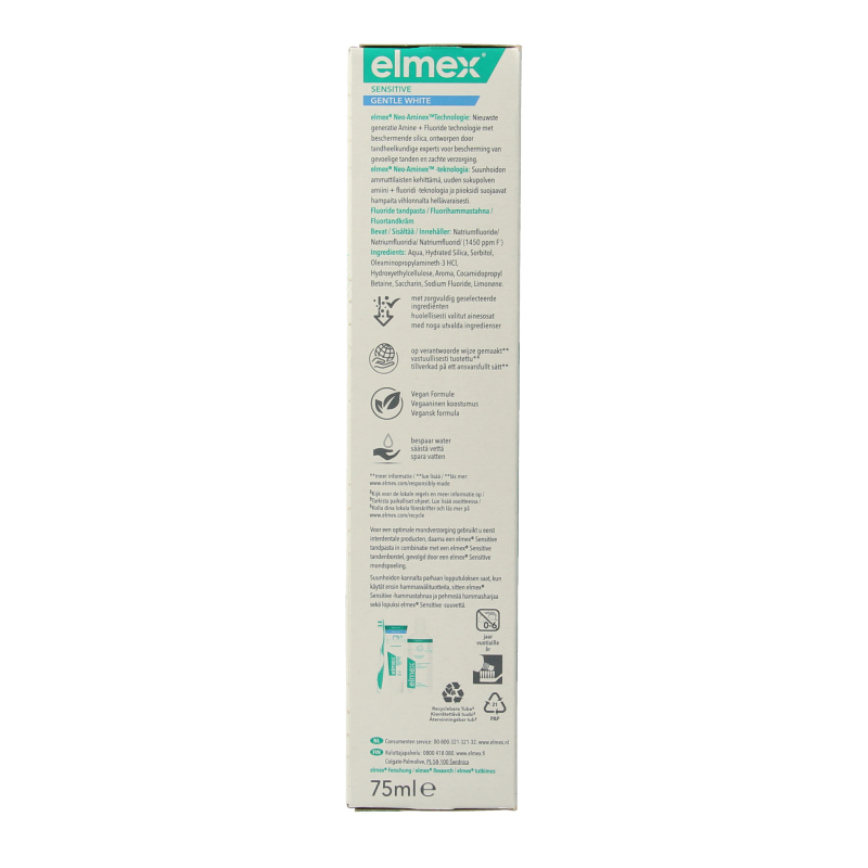 Elmex Tandpasta sensitive gentle white 75 Milliliter