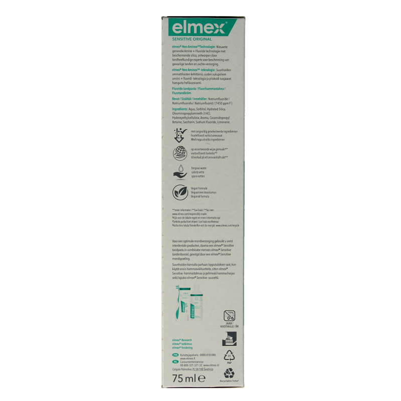 Elmex Tandpasta sensitive original 75 Milliliter