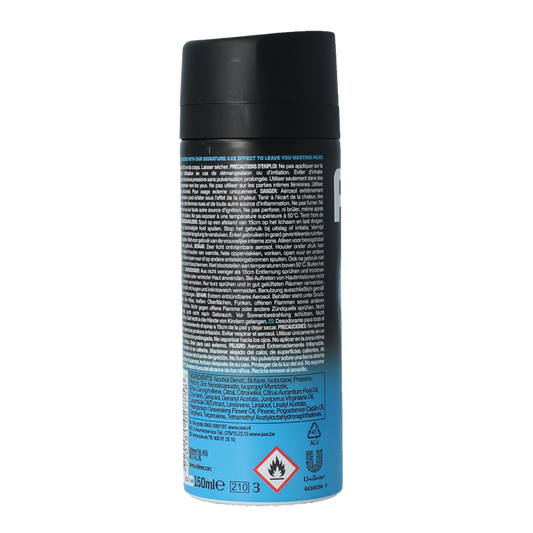 AXE Deodorant bodyspray ice chill 150 Milliliter