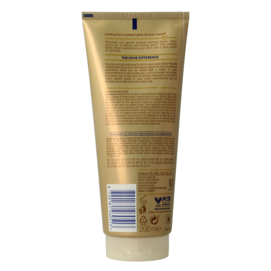 Dove Summer fair lotion 200 Milliliter