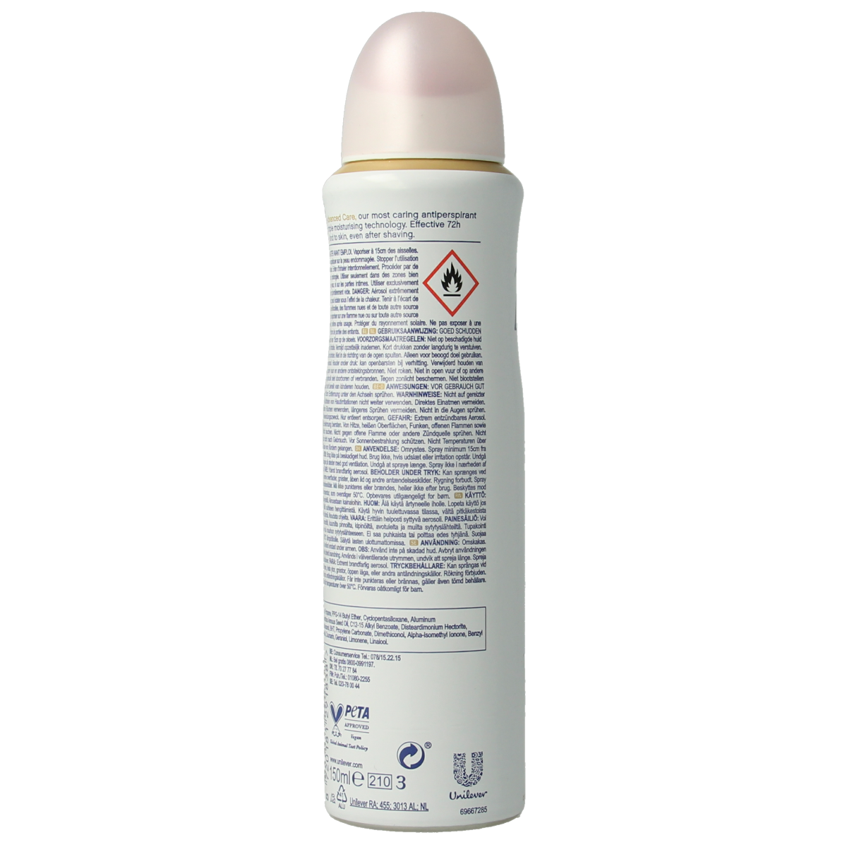 Dove Deodorant spray soft feel 150.00 Milliliter