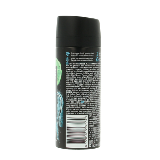 AXE Deodorant bodyspray kenobi aqua bergamot 150.00 Milliliter