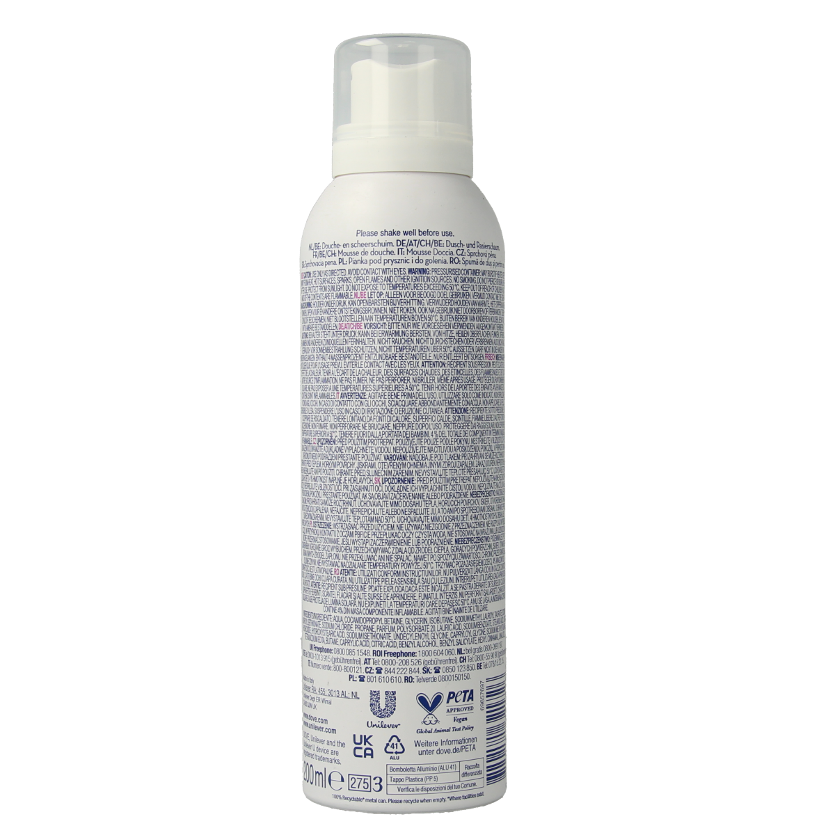 Dove Renew shower & shave foam 200.00 Milliliter