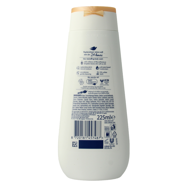 Dove Shower advanced nourish silk 225 Milliliter