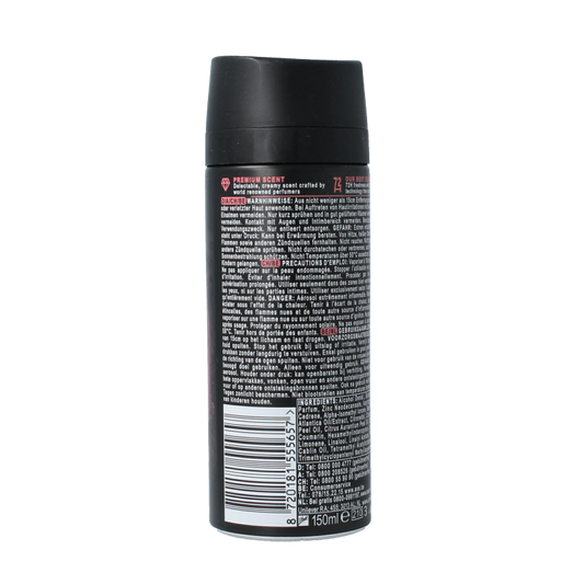 AXE Deodorant bodyspray cocoa velvet 150 Milliliter