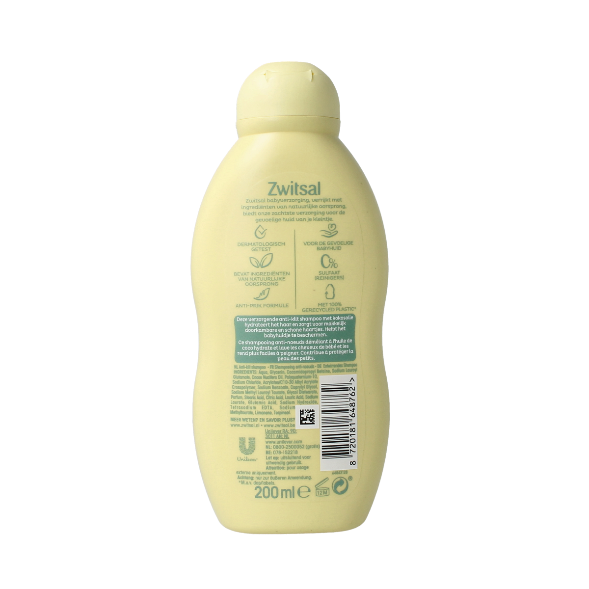 Zwitsal Shampoo anti-klit 200.00 Milliliter