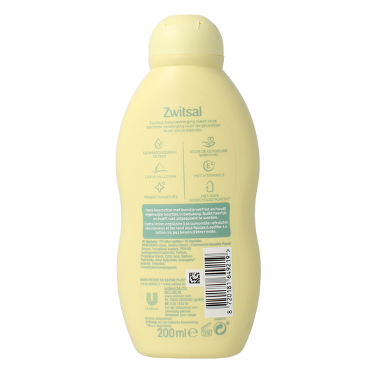 Zwitsal Goedemorgen haarlotion 200.00 Milliliter