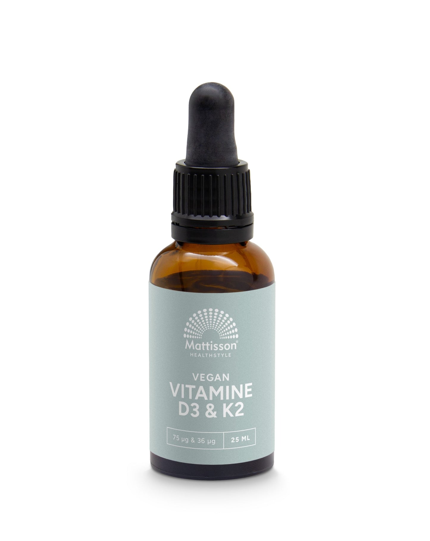 Mattisson Vitamine D3/K2 75mcg/36mcg vegan druppels 25 Milliliter