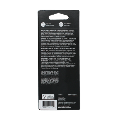 Tweezerman Brow razor replace blades 4 Stuks