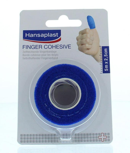 Hansaplast Cohesive finger tape blauw 1.00 Stuks