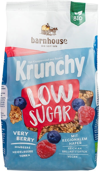 Barnhouse Krunchy very berry low sugar bio 375.00 Gram