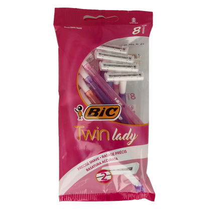 BIC Twin lady shaver pouch 8 8 Stuks