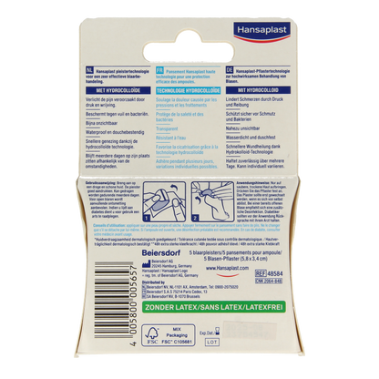 Hansaplast SOS Blaarpleister groot 5 Stuks