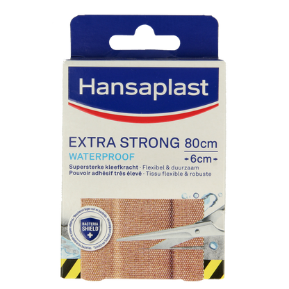 Hansaplast Extra strong waterproof pleisters 8 Stuks