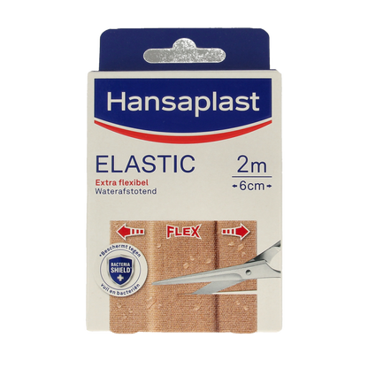 Hansaplast Elastic 2m x 6cm waterafstotend 1 Stuks