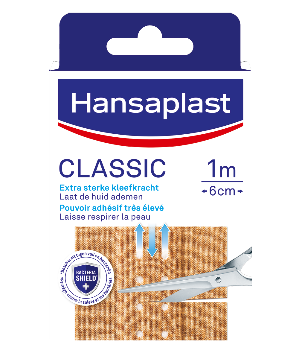 Hansaplast Classic 1m x 6cm 1 Stuks