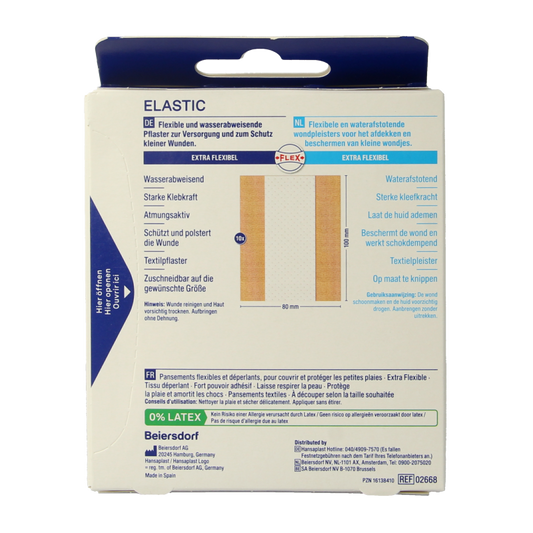 Hansaplast Elastic 1m x 8cm 1 Stuks