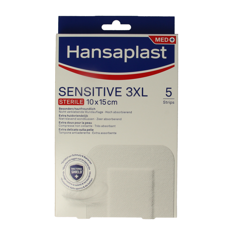 Hansaplast Pleisters sensitive 3XL 5 Stuks