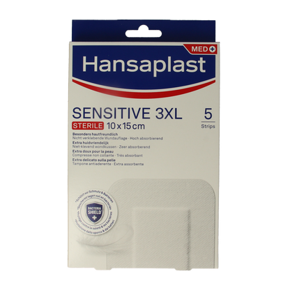 Hansaplast Pleisters sensitive 3XL 5 Stuks