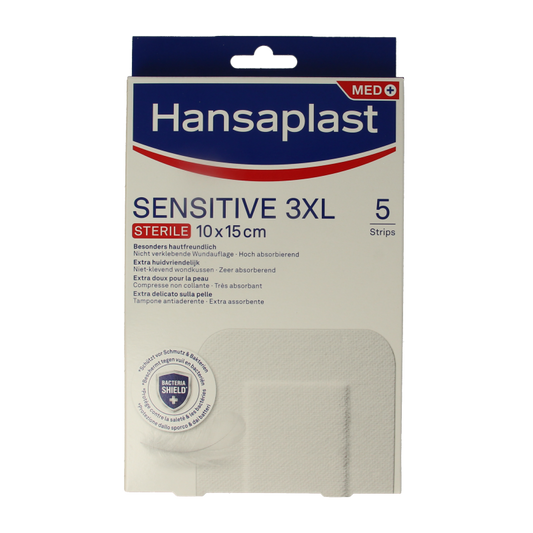 Hansaplast Pleisters sensitive 3XL 5 Stuks