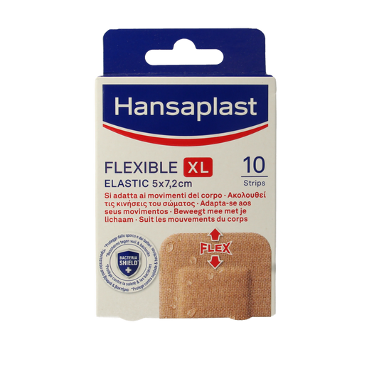 Hansaplast Flexible XL 5 x 7.2cm 10 Stuks