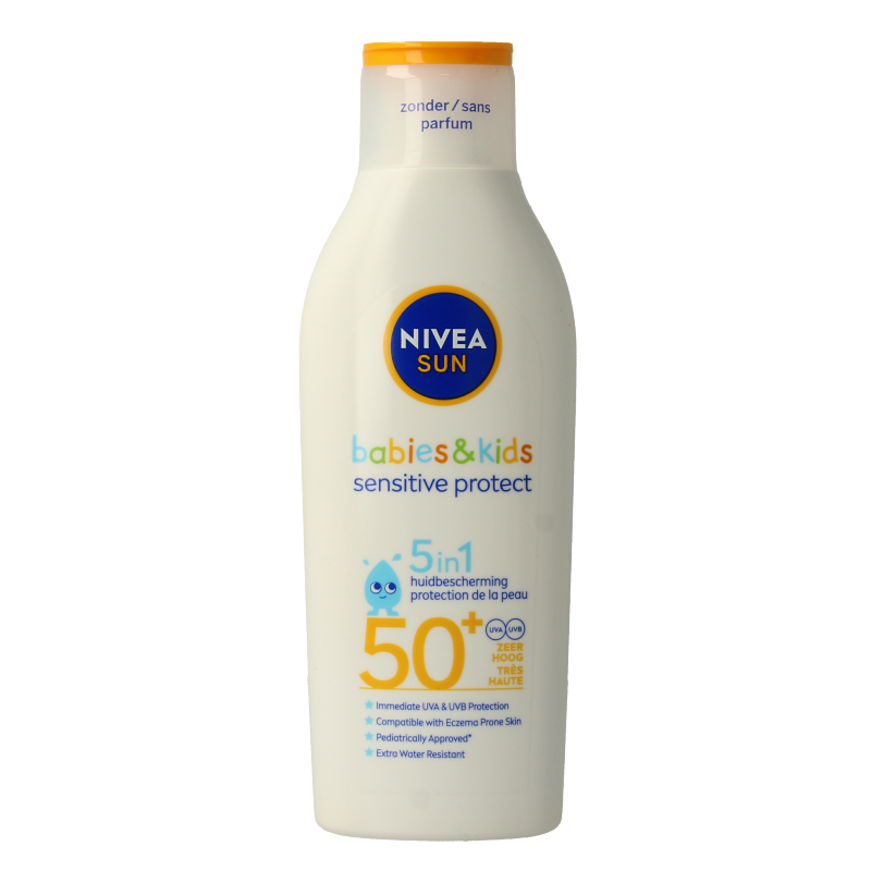 Nivea Sun protect & sensitive child sunmilk SPF50+ 200 Milliliter
