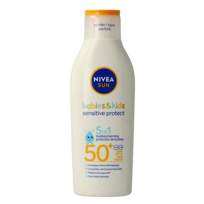 Nivea Sun protect & sensitive child sunmilk SPF50+ 200 Milliliter
