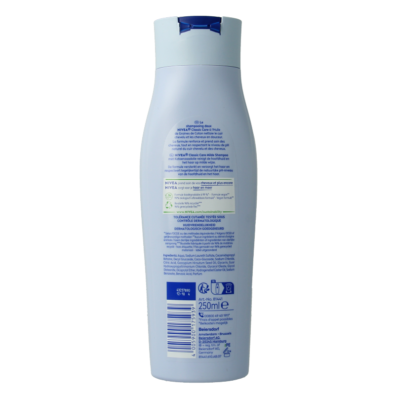 Nivea Shampoo mild classic care 250 Milliliter