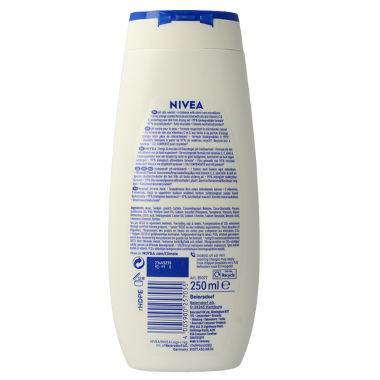 Nivea Care shower orange & avocado oil 250 Milliliter