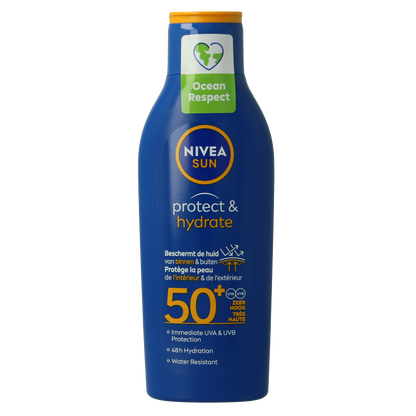 Nivea Sun protect & hydrate zonnemelk SPF50 200 Milliliter