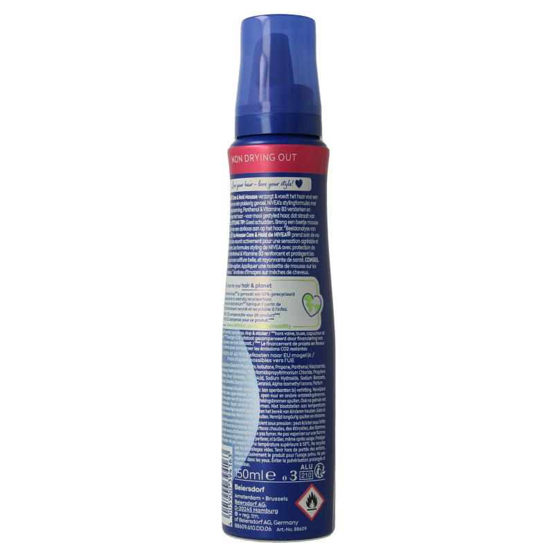 Nivea Care & hold styling mousse extra strong 150 Milliliter