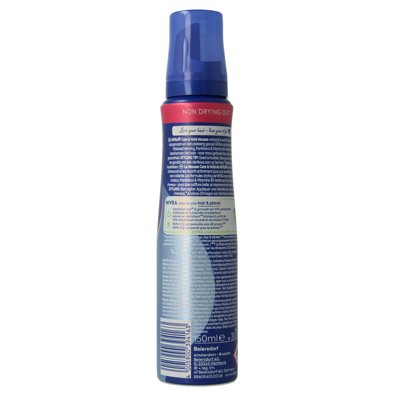 Nivea Care & hold styling mousse extra strong 150 Milliliter