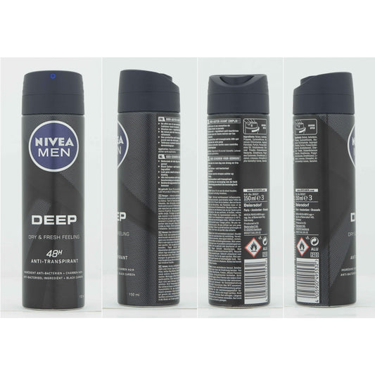 Nivea Men deodorant deep spray 150.00 Milliliter