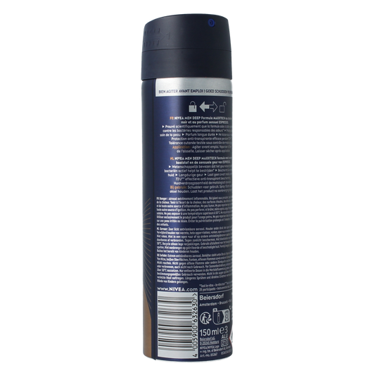 Nivea Men deodorant deep espresso spray 150.00 Milliliter