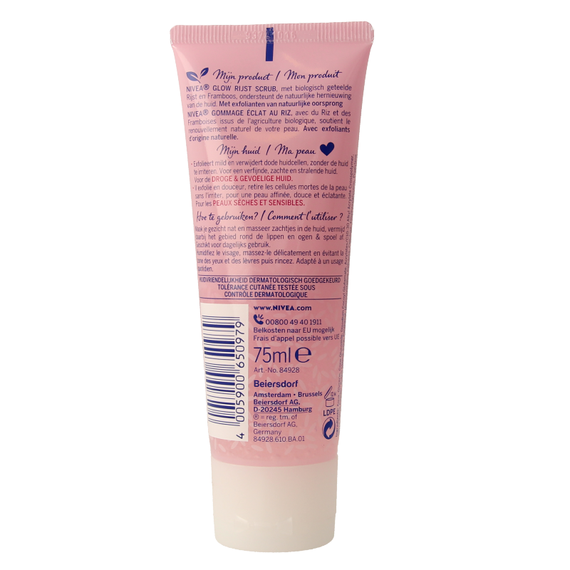 Nivea Essentials rice scrub droge huid 75 Milliliter