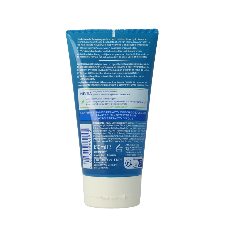 Nivea Essentials verfrissende reinigingsgel 150 Milliliter