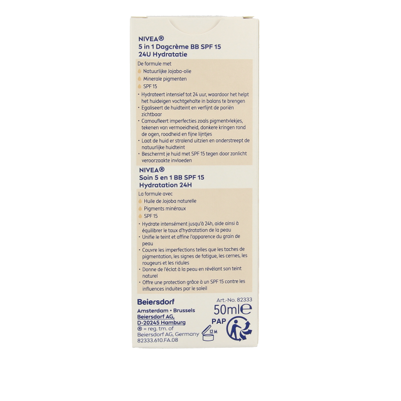 Nivea Essentials BB cream light SPF15 50 Milliliter