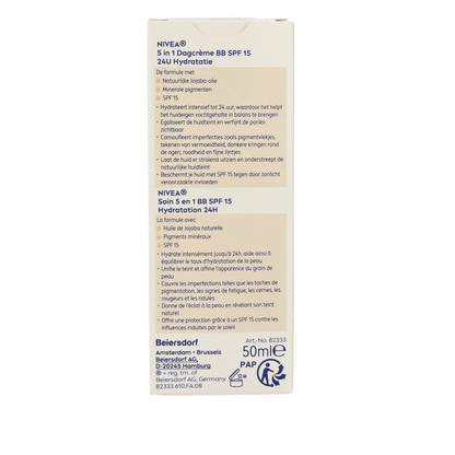 Nivea Essentials BB cream light SPF15 50 Milliliter